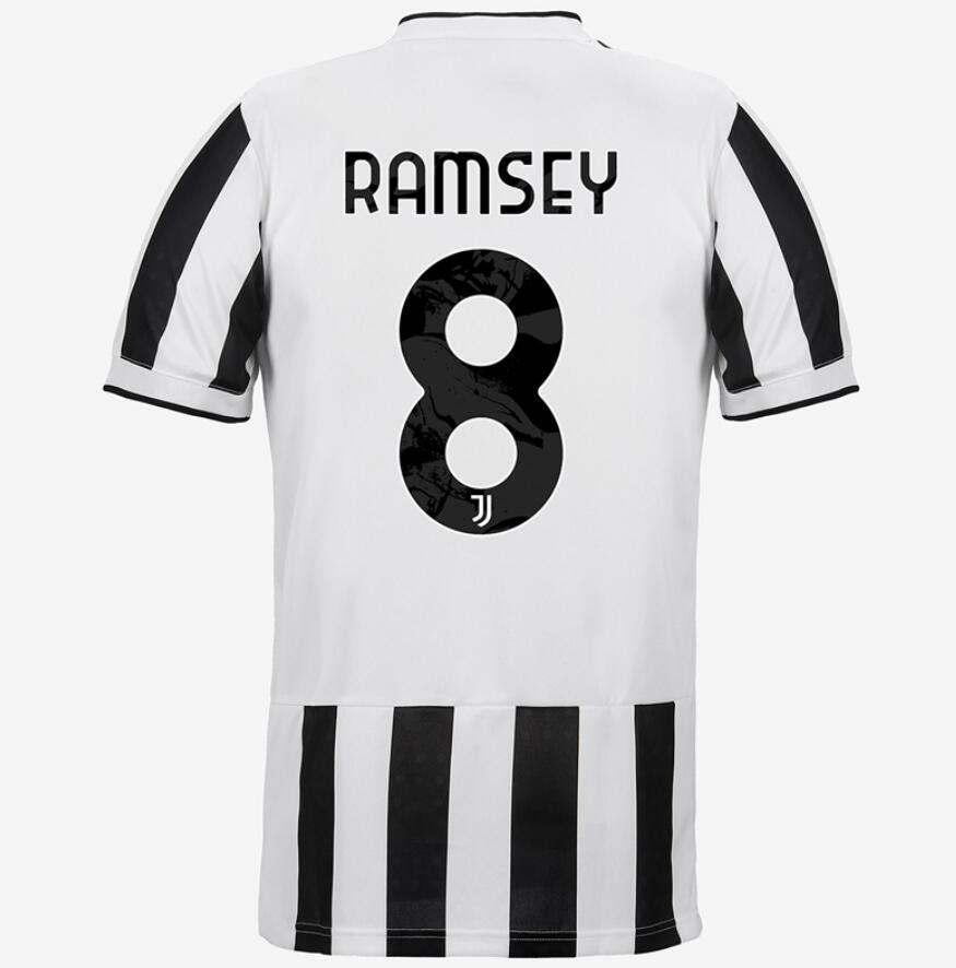 2021/22 Juventus Home Kit Soccer Jersey with RAMSEY 8 printing